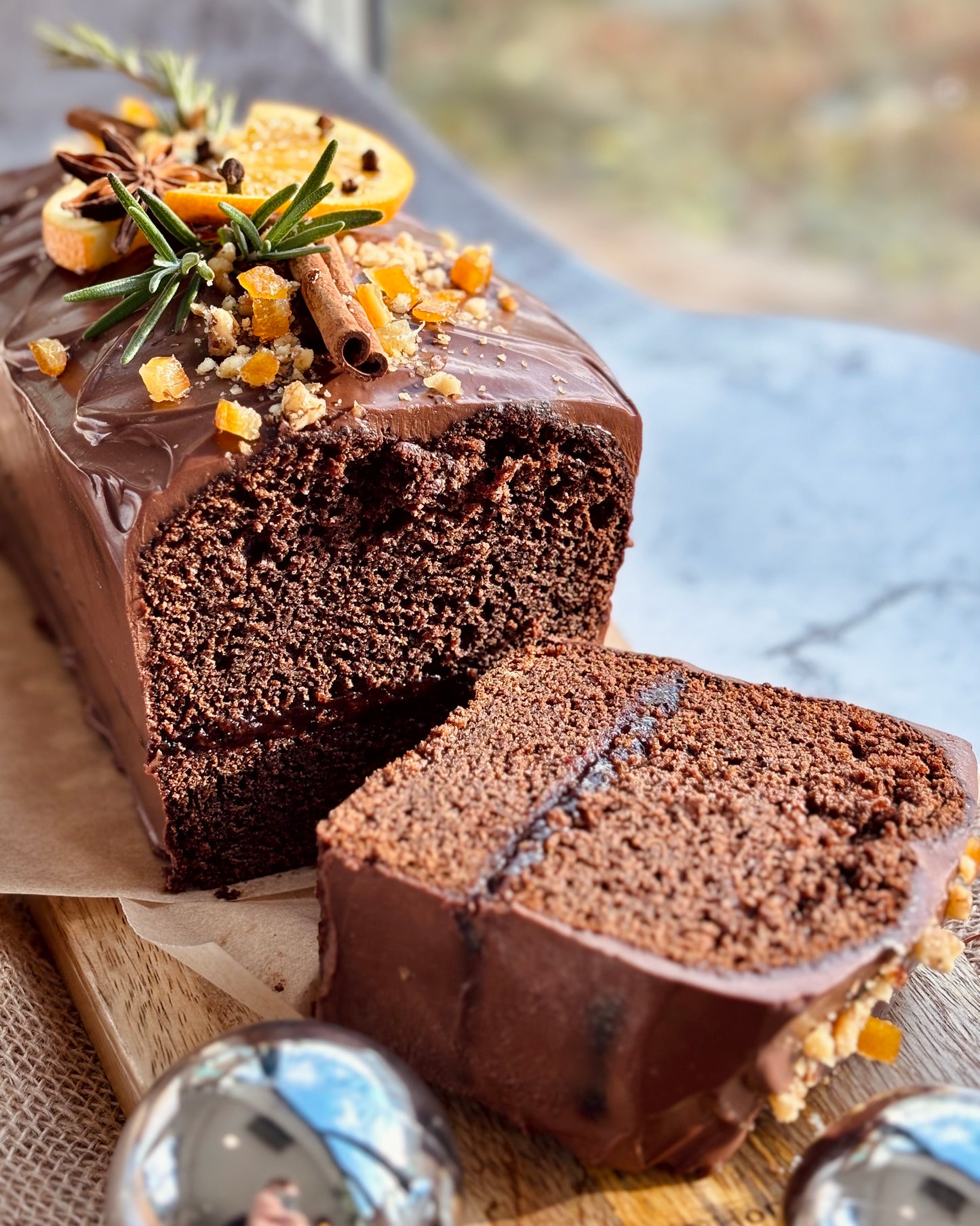 Piernik z powidłem śliwkowym