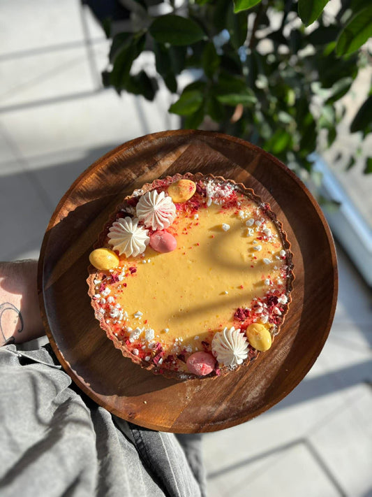 Mazurek cytrynowo - malinowy